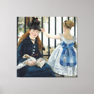 Järnvägen av Edouard Manet 1873 Canvastryck Tri