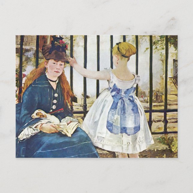 Järnvägen Edouard Manet Vykort (Framsida)