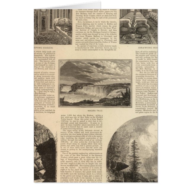 Järnvägen Erie Hälsningskort (Framsidan)