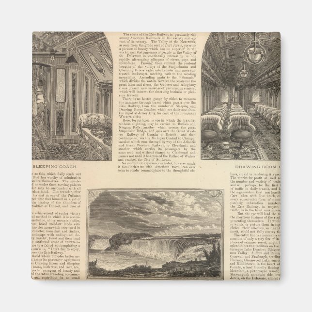 Järnvägen Erie Magnet (Framsidan)