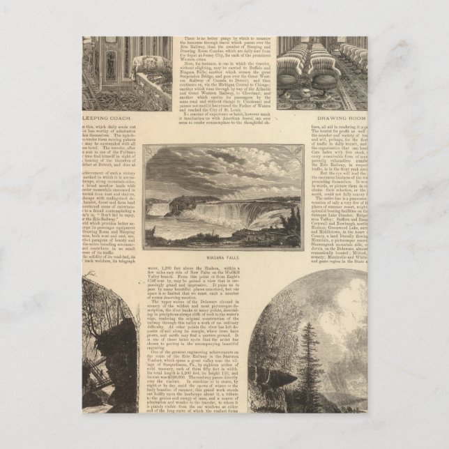 Järnvägen Erie Vykort (Framsida)