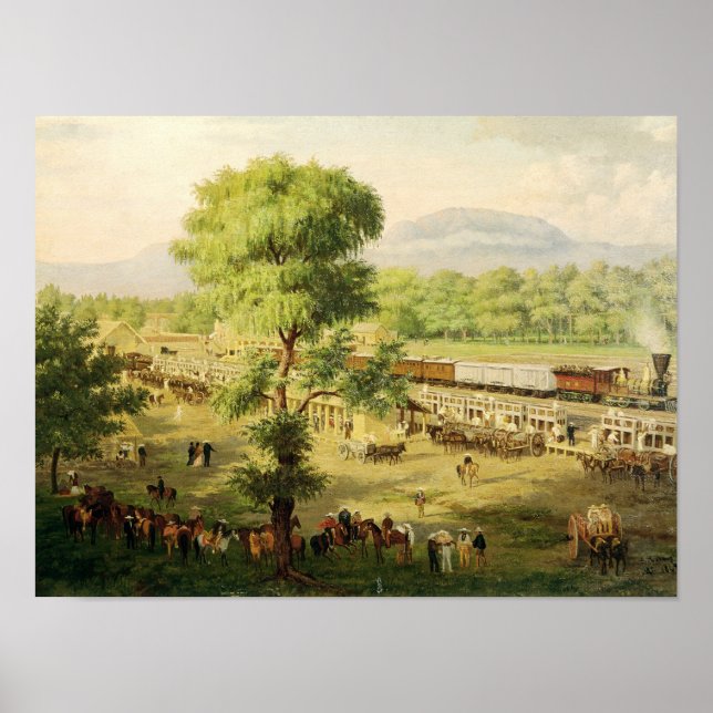 Järnvägen i Mexikanska dalen, 1869 Poster (Framsidan)