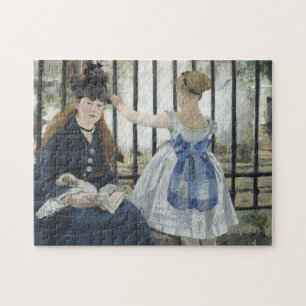 Järnvägen - Manet Impressionist Painting Art Pussel