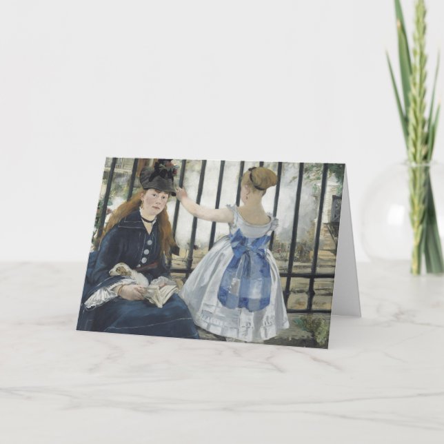 Järnvägen - Manet Impressionist Painting Kort (Framsida)