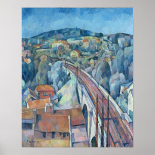 Järnvägen överbryggar på Meulen Poster