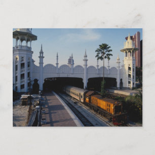 Järnvägen station, Kuala Lumpur, Malaysia Vykort