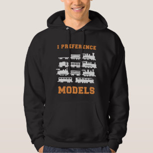 Järnvägen Tåg Älskare I, förinställningsmode Hoodie