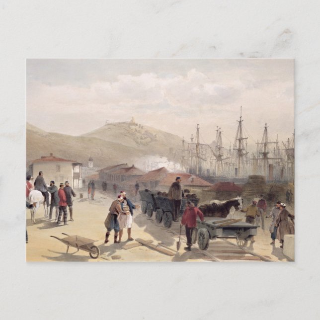 Järnvägen vid Balaklava, plattan från "Sätet för Vykort (Framsida)