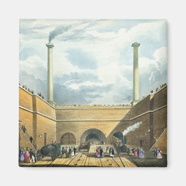 Järnvägen vid Kant Backe, Liverpool, p Magnet (Framsidan)