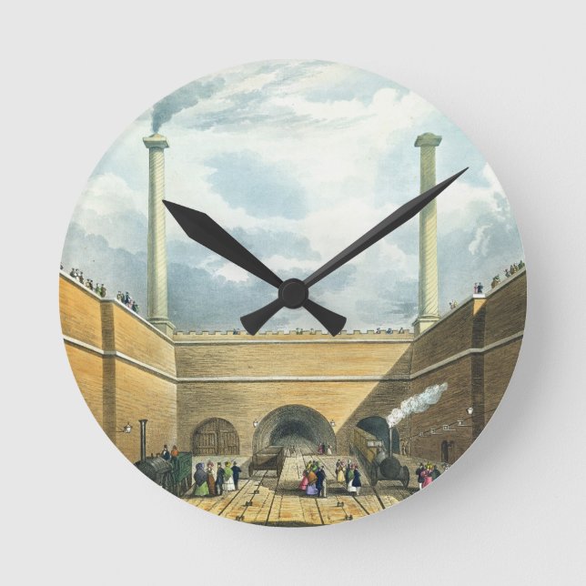 Järnvägen vid Kant Backe, Liverpool, p Rund Klocka (Framsida)