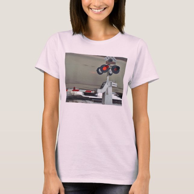 Järnvägkorsning arm t shirt (Framsida)