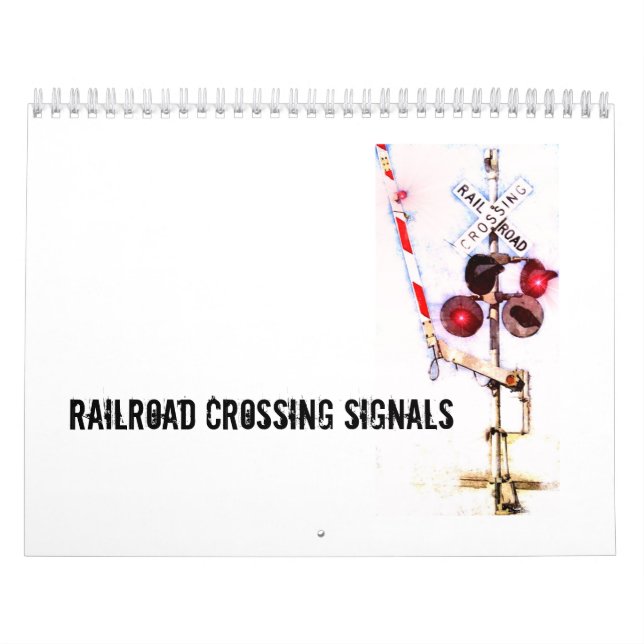Järnvägkorsningen signalerar kalendern kalender (Omslag)