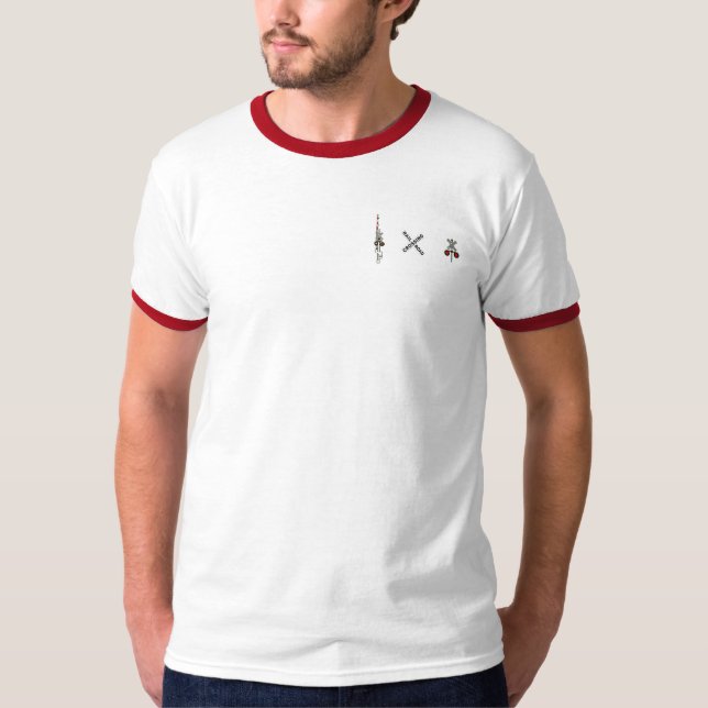 Järnvägkorsningen signalerar tee shirt (Framsida)