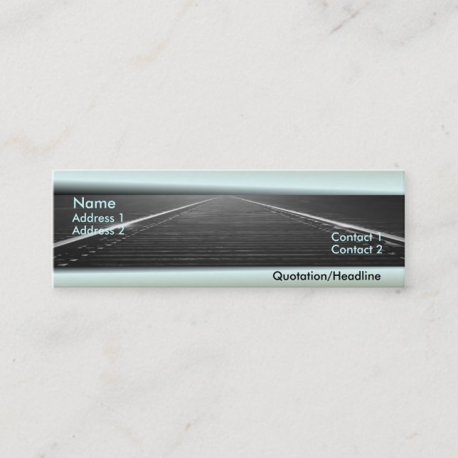 Järnvägs Affärskort Mini Visitkort (Framsida)