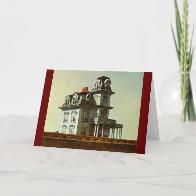 Järnvägs hus - Edward Hopper 1925 Kort (Framsida)