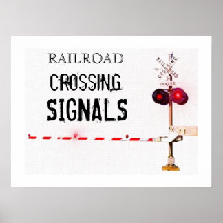 Järnvägs korsningssignaler poster