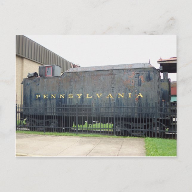 Järnvägsbil.  Strasburg Railroad Vykort (Framsida)