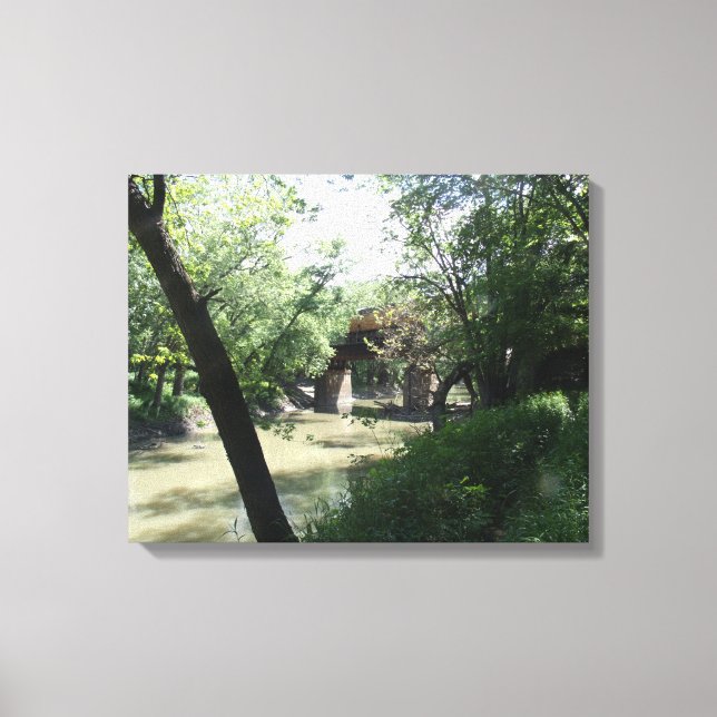 Järnvägsbro Canvastryck (Framsida)