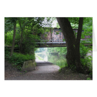 Järnvägsbro över den gamla Chambläckkanalen Hälsningskort