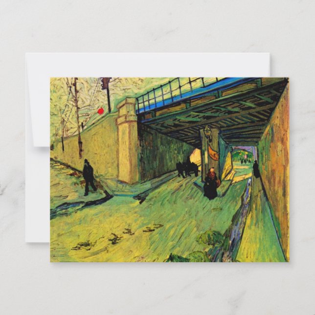 Järnvägsbro över Montmajour av Vincent van Gogh (Framsida)
