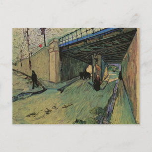 Järnvägsbron Avenue Montmajour Van Gogh Fine Art Vykort