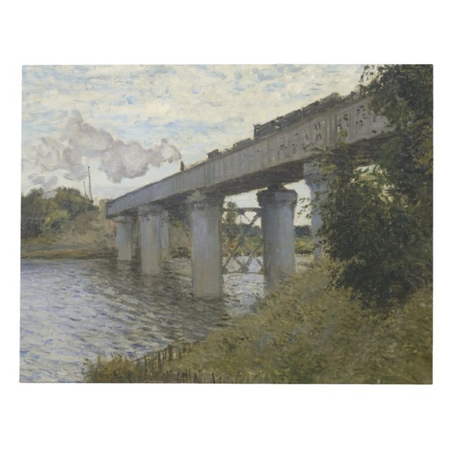 Järnvägsbron i Argentina (järnvägen) (av Monet) Anteckningsblock (Framsida)