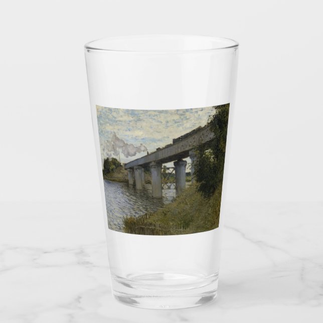 Järnvägsbron i Argentina (järnvägen) (av Monet) Glaskopp (Framsida)