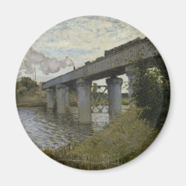 Järnvägsbron i Argentina (järnvägen) (av Monet) Magnet