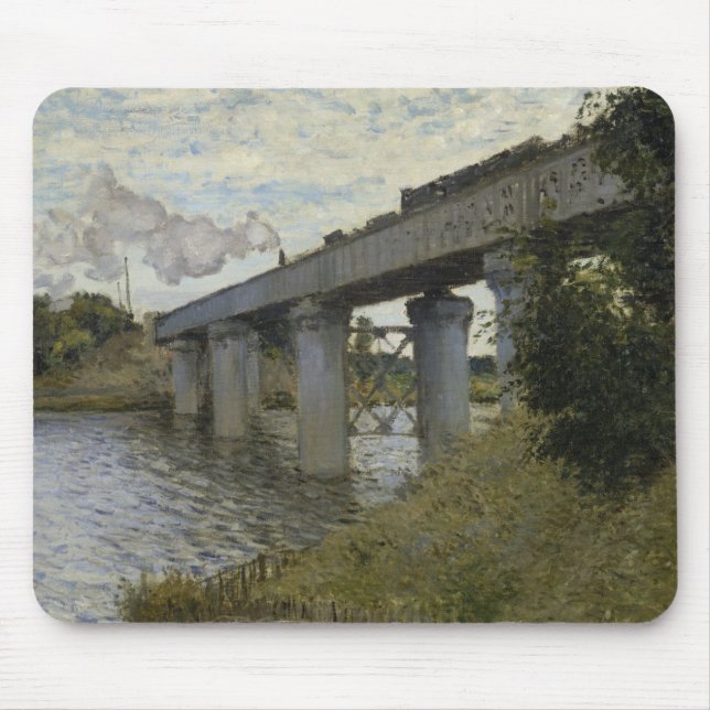 Järnvägsbron i Argentina (järnvägen) (av Monet) Musmatta (Framsidan)