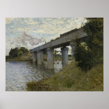 Järnvägsbron i Argentina (järnvägen) (av Monet)