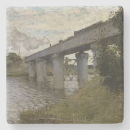 Järnvägsbron i Argentina (järnvägen) (av Monet) Stenunderlägg