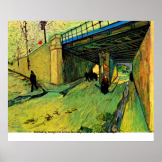 Järnvägsbron över Avenue Montmajour av van Gogh Poster