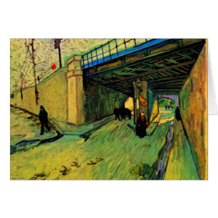Järnvägsbron över Montmajour av Vincent van Gogh Hälsningskort