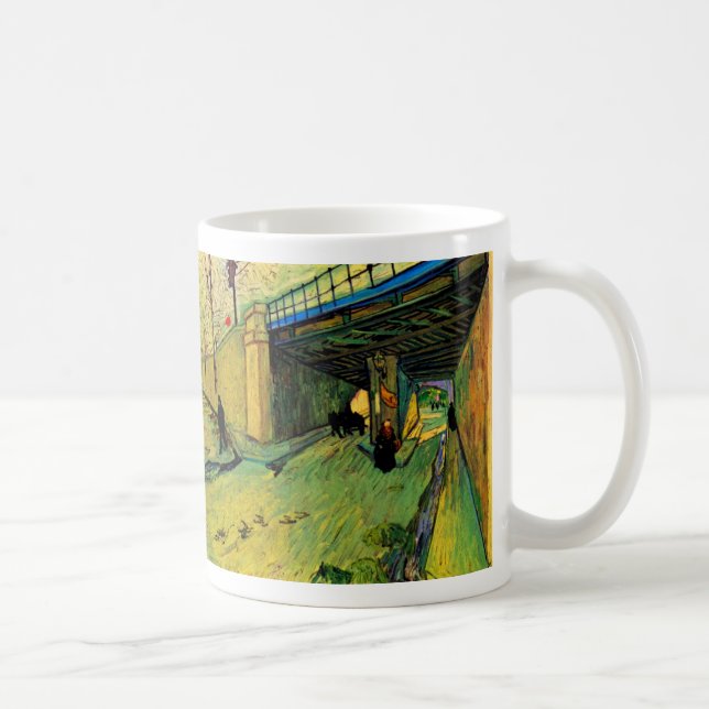 Järnvägsbron över Montmajour av Vincent van Gogh Kaffemugg (Höger)
