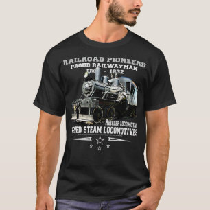 Järnvägschaktmästare för ånglokomotiv t shirt
