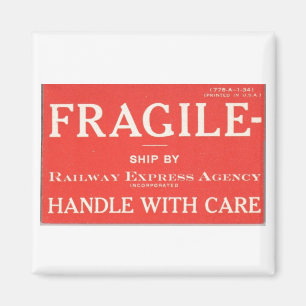 Järnvägsexpressbräcklig     magnet