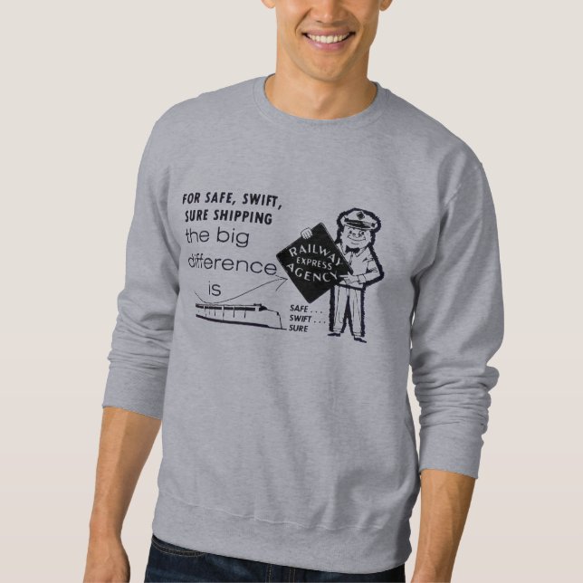 Järnvägsexpressbyrån 1959 T-Shirt  Lång Ärmad Tröja (Framsida)