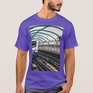 Järnvägsjärnvägarna Tåg Station T Shirt