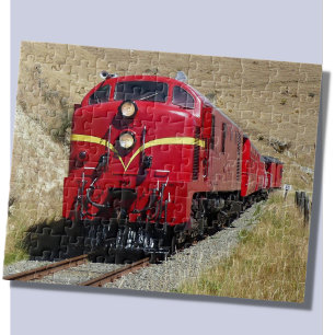 Järnvägsjärnvägen Diesel Engine Locomotive Tåg Pussel