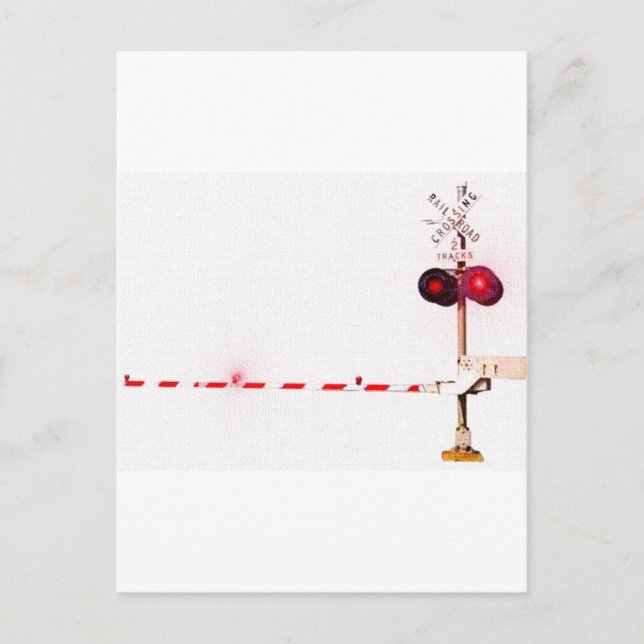 Järnvägskorsningen Vykort (Framsida)