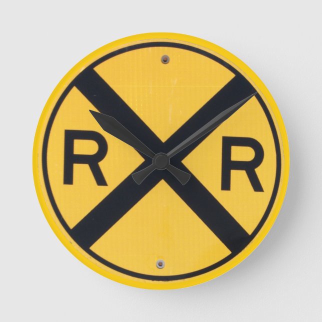 Järnvägskorsningsskylt Rund Klocka (Framsida)