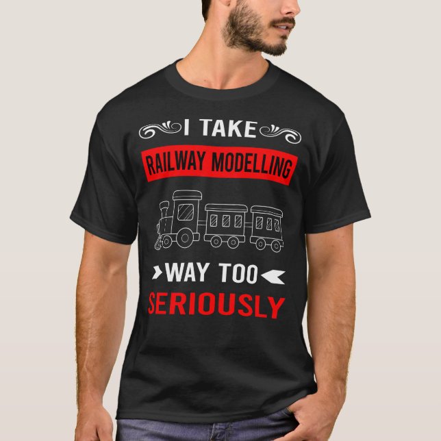 Järnvägsmodellering Modelljärnväg Tåg T Shirt (Framsida)