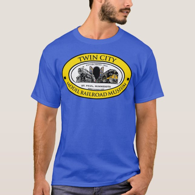 Järnvägsmuseum i tvillingstad t shirt (Framsida)
