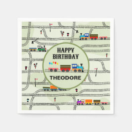 Järnvägsöarna Tåg & Tracks Pappersservett