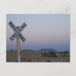 Järnvägspassagen Marfa, TX Vykort