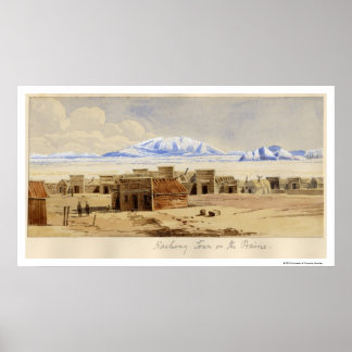 Järnvägsplatsen vid Prairie Poster
