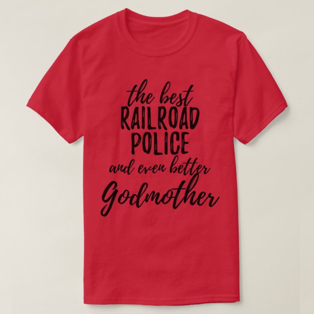 Järnvägspolisen Godmor Funny Gift Idea för Godp T Shirt (Design framsida)