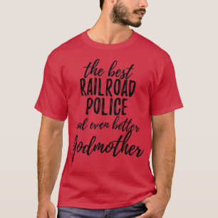Järnvägspolisen Godmor Funny Gift Idea för Godp T Shirt