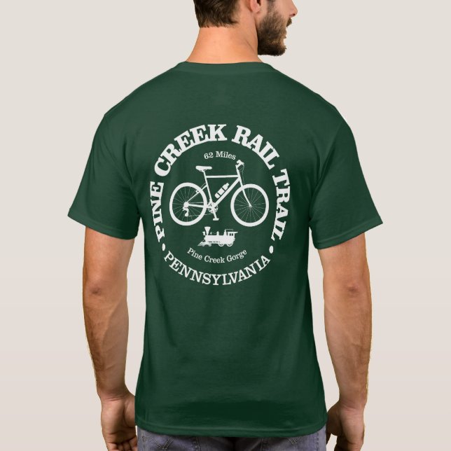 Järnvägsspår gräs Bäck (cykling) T Shirt (Baksida)