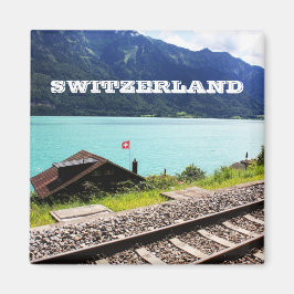 Järnvägsspår i Schweiz Magnet